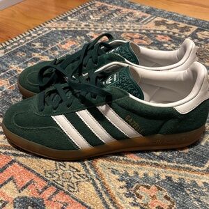 Green Adidas Gazelle Sneakers